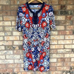 Liz Claiborne Shortsleeve Shift Dress Spring L